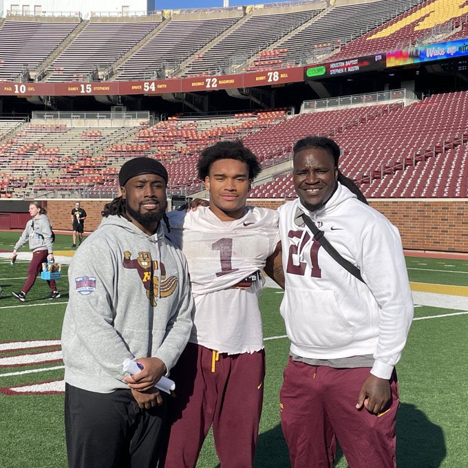 Tony Liebert (@tonyliebert) on Twitter photo Three great #Gophers RBs: Mohamed Ibrahim, Darius Taylor and Laurence Maroney. 🔥🔥
📷:(<a href="/GopherFootball/">Minnesota Football</a>) Three great #Gophers RBs: Mohamed Ibrahim, Darius Taylor and Laurence Maroney. 🔥🔥
📷:(<a href="/GopherFootball/">Minnesota Football</a>)