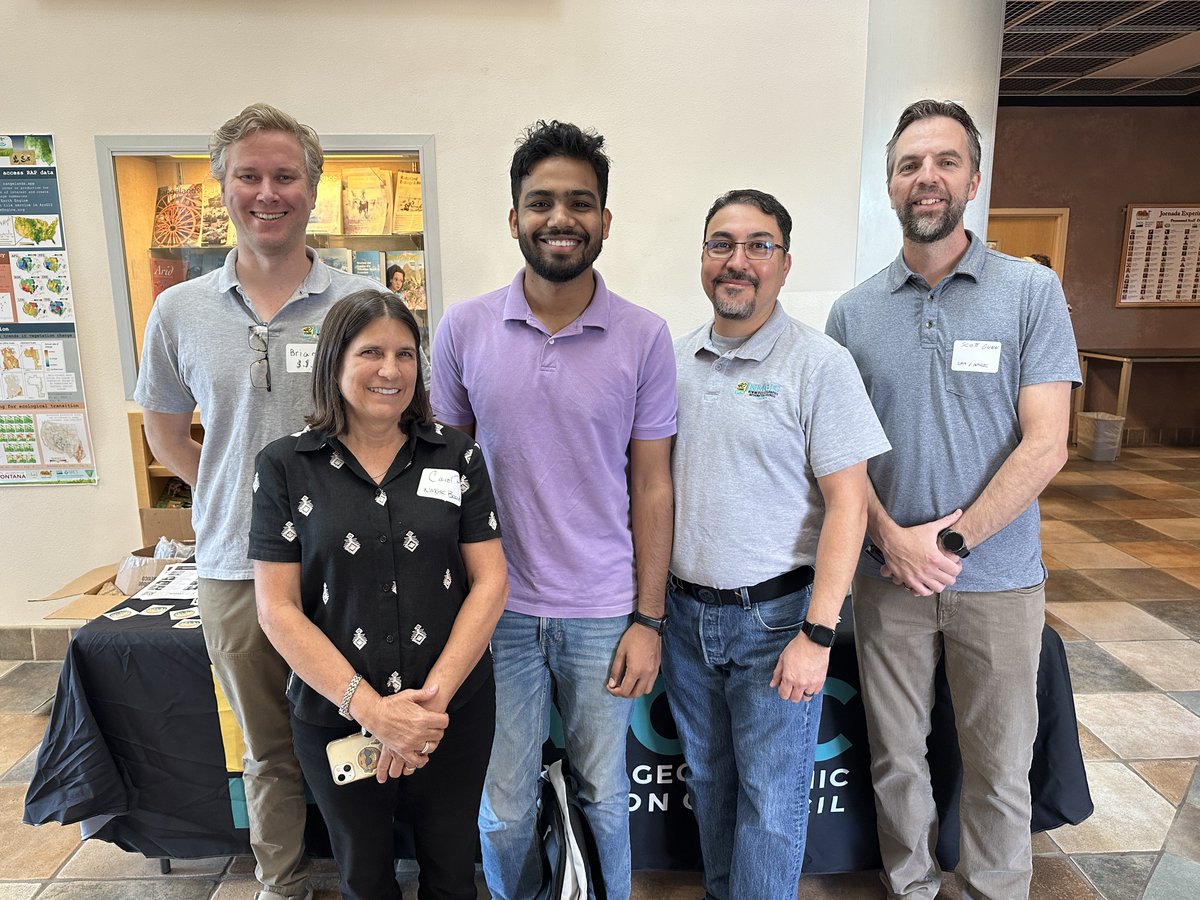 NMSU Geography and Environmental Studies (@nmsugeography) on Twitter photo Congratulations to our PhD student, <a href="/Atikul_hoque1/">Atikul Hoque</a>, for receiving the 2024 Jesse Rossbach Memorial Scholarship from the New Mexico Geographic Information Council. Atikul (center) is pictured with NMGIC Board Members Brian Keller, Carol Placchi, Daniel Estrada, and Scott Gunn. Congratulations to our PhD student, <a href="/Atikul_hoque1/">Atikul Hoque</a>, for receiving the 2024 Jesse Rossbach Memorial Scholarship from the New Mexico Geographic Information Council. Atikul (center) is pictured with NMGIC Board Members Brian Keller, Carol Placchi, Daniel Estrada, and Scott Gunn.