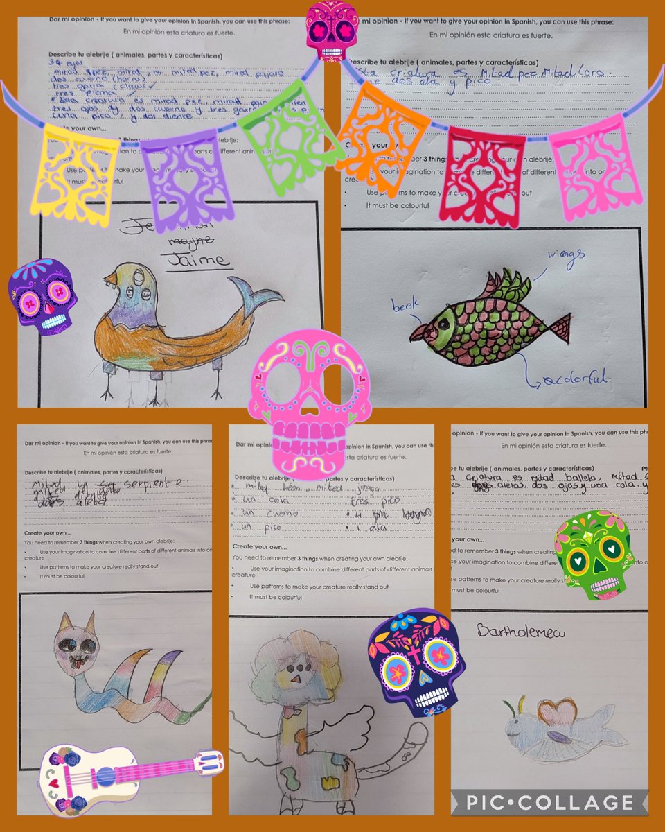 Sr Santos (@jsantosmfl) on Twitter photo Some of our #alebrijes 🎊 celebrando #DiaDeMuertos Our students had mucha diversión! Muchas gracias <a href="/MFLMentoring/">MFL Mentoring Cymru</a> for your resources!
<a href="/TonyrefailLLC/">Languages, Literacy and Communication</a> <a href="/tonmiddleschool/">TonMiddleSchool</a> Some of our #alebrijes 🎊 celebrando #DiaDeMuertos Our students had mucha diversión! Muchas gracias <a href="/MFLMentoring/">MFL Mentoring Cymru</a> for your resources!
<a href="/TonyrefailLLC/">Languages, Literacy and Communication</a> <a href="/tonmiddleschool/">TonMiddleSchool</a>