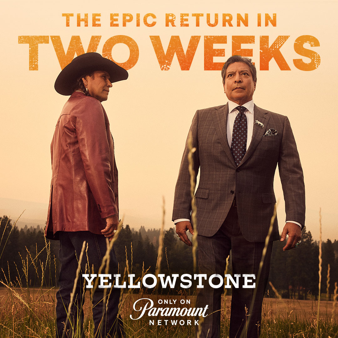 Just two more weeks until the epic return of Yellowstone! #YellowstoneTV