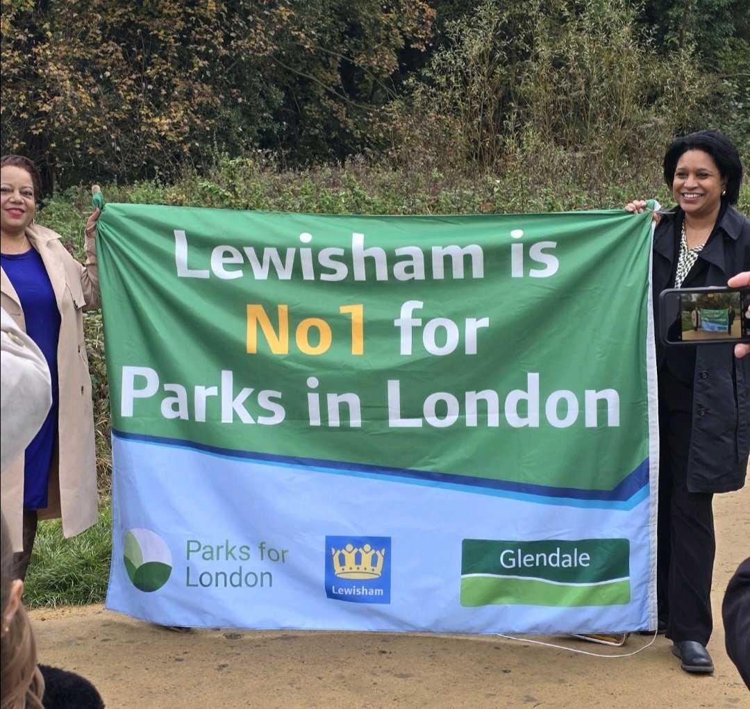 Such an honour to see the improvements and brilliant play equipment on the Downham side of <a href="/BeckenhamPark/">Beckenham Place Park</a> ! And what better timing than the day when <a href="/LewishamCouncil/">Lewisham Council</a> is announced number 1 for parks? Always lovely to be joined by the lovely pupils from <a href="/downderryschool/">Downderry Primary</a> 🌳