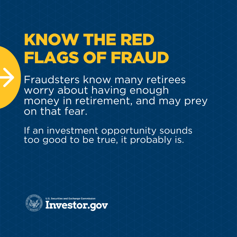 GenslerArchive's tweet photo. This #RetirementSecurityWeek learn how to invest safely and protect yourself against fraud. This can help you keep the money you worked so hard for – and live the life you want in retirement.

Swipe through for 4 quick tips to help you better protect yourself against fraud: