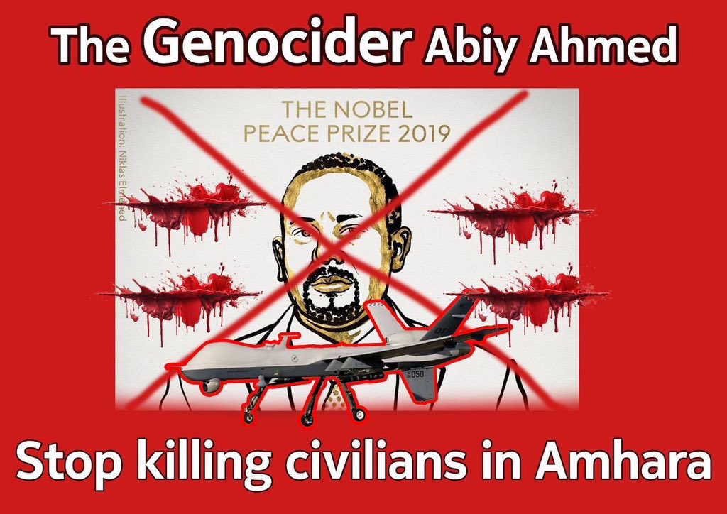 The world cannot turn a blind eye to the atrocities being committed against the Amhara people. Abiy Ahmed must be stopped before more innocent lives are lost. #AmharaGenocide #WarOnAmhara <a href="/UN/">United Nations</a> @HRW @AMENSTY @STATEDEPT