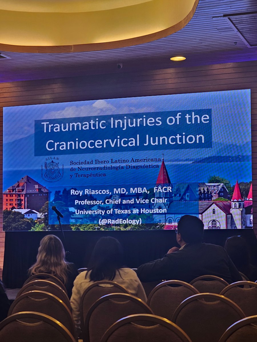 josealejandrobv's tweet image. Great talk by Dr. Roy Riascos @radEology  at @silan_neurorad 
2024 in Puerto Varas - Chile #neurorad #spinerad @TheASNR @ASS