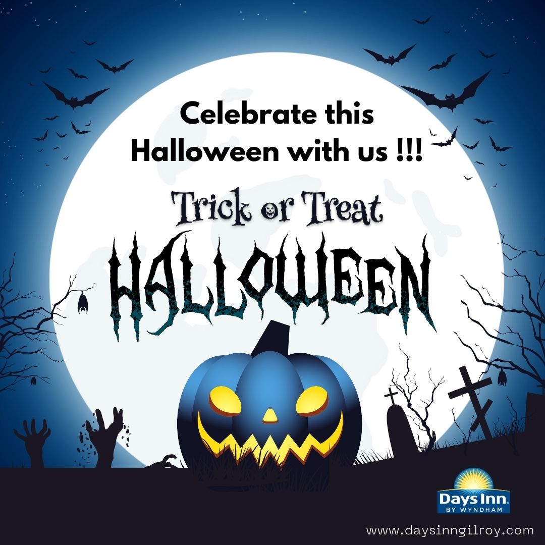 DaysInnGilroy's tweet photo. 🧙‍♂️ Trick or treat yourself to a night of comfort!
After all the spooky celebrations, enjoy a restful night in one of our cozy rooms. 🎃
Stay with us : https://t.co/d31nUhc24M
#HalloweenEscape #HauntinglyGoodStay #SpookyNights #HotelComfort https://t.co/2D4IJ1DiWm