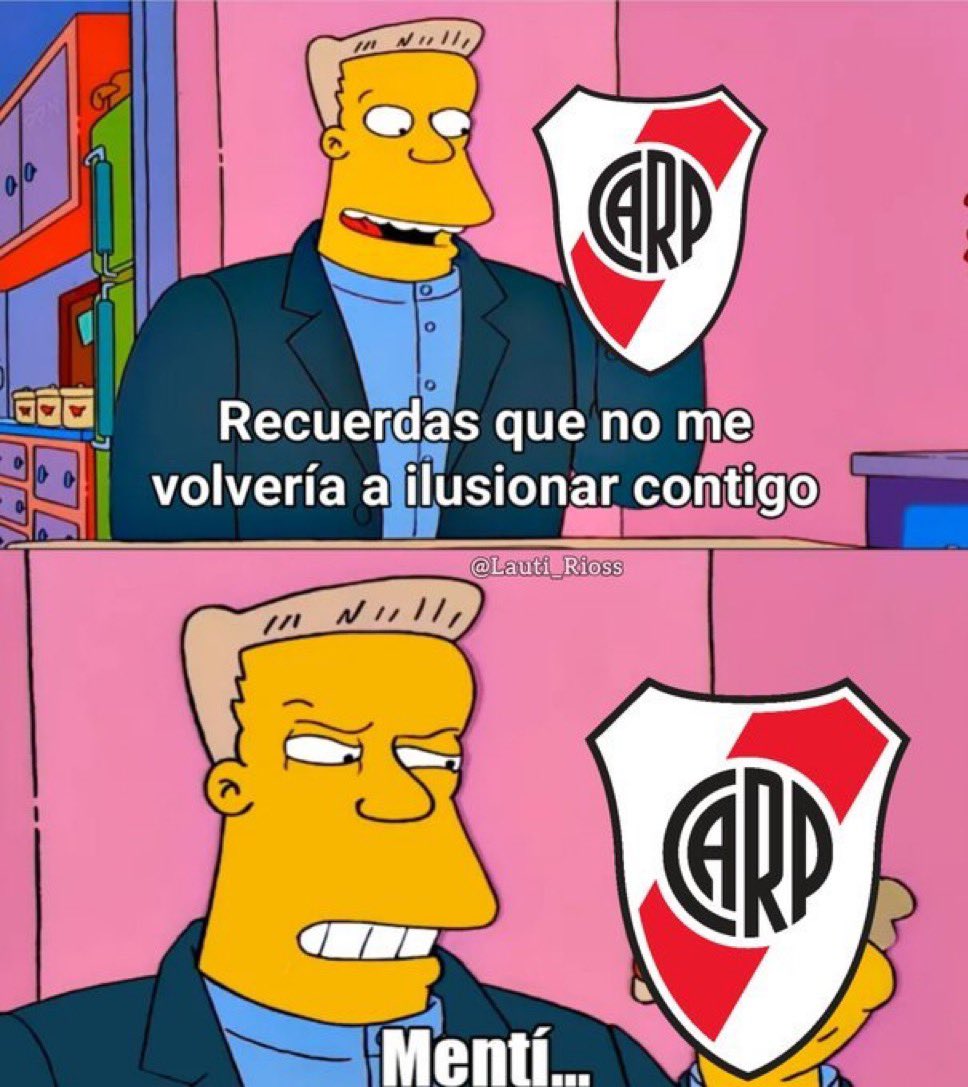 Estoy así desde ayer, confiando en que River dé vuelta la serie