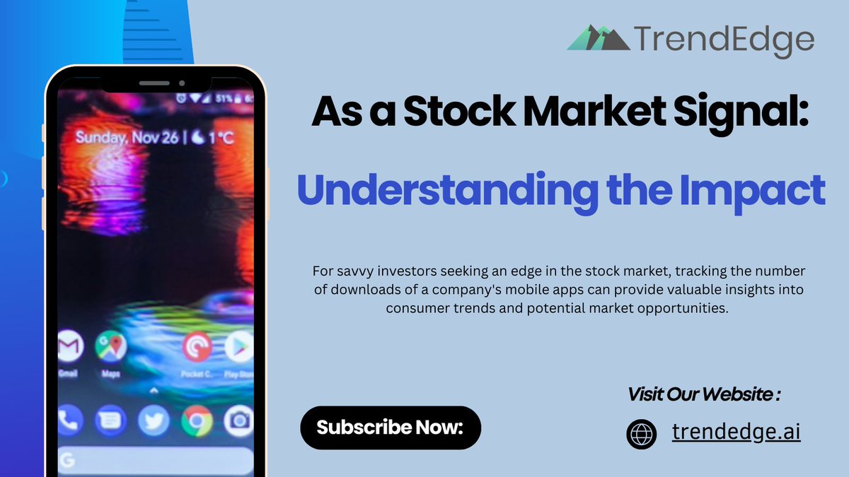 📈 Stock Signal Alert!

Tracking app can reveal growth trends and predict stock movement! 📱📊 Stay ahead with this key market insight! 🔍

Visit Now! trendedge.ai

#StockSignals #InvestSmart #GrowthTrends #MarketInsights