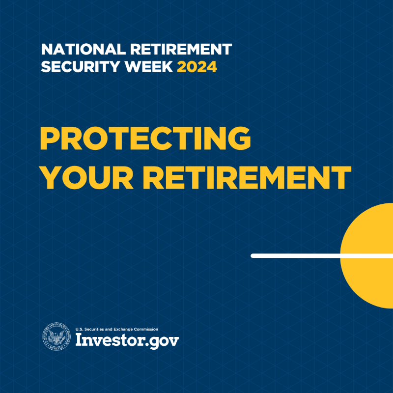 GenslerArchive's tweet photo. This #RetirementSecurityWeek learn how to invest safely and protect yourself against fraud. This can help you keep the money you worked so hard for – and live the life you want in retirement.

Swipe through for 4 quick tips to help you better protect yourself against fraud: