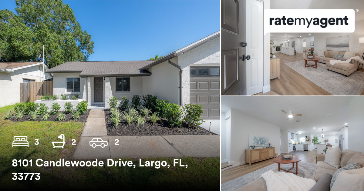 JohnWarnerSells's tweet photo. 🛌 3 🛀 2 🚘 2
📍 8101 Candlewoode Drive, Largo, FL, 33773

My latest sale on RateMyAgent.
FL Real Estate  3281604
https://t.co/DQIJvLmgEL

...
#ratemyagent #realestate https://t.co/KY9bI5lYli