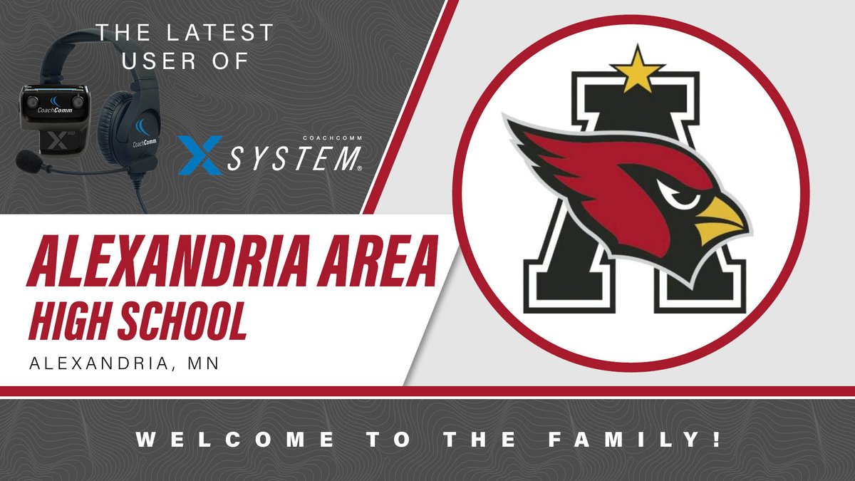 CoachComm's tweet photo. We’d like to welcome @aahsactivities to our #XSystem family!
We look forward to delivering the best to your team! #GoCardinals
@mfca_now @coachcalcutta #FuelingChampions #1Choice https://t.co/rijMDz9G0y