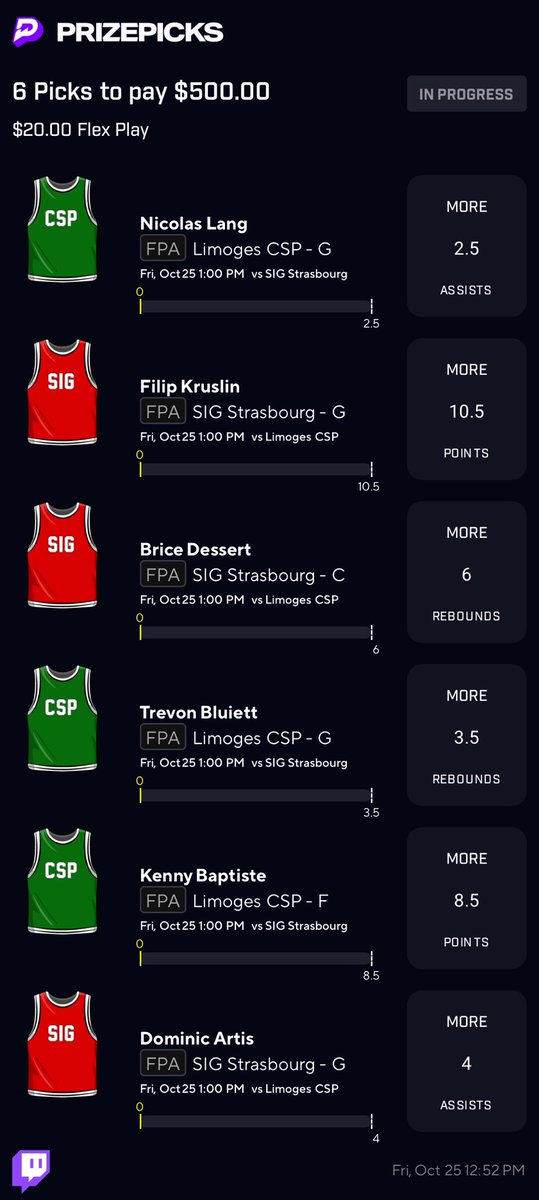Copy my PrizePicks lineup using this link: 
prizepicks.onelink.me/gCQS/shareEntr… never seen them play hoping for a miracle lets go