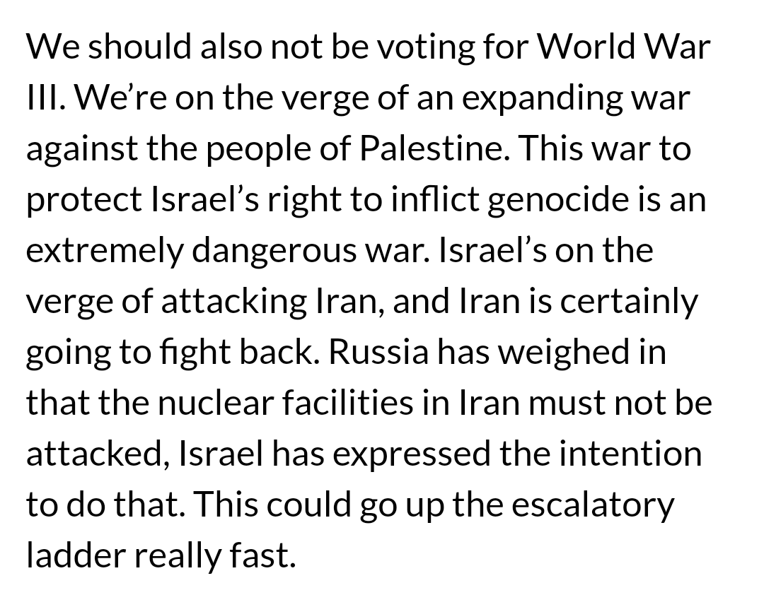 bdstans's tweet photo. WWIII is on the ballot. Vote Dr Jill Stein to oppose it. https://t.co/dT9AzMaIJo