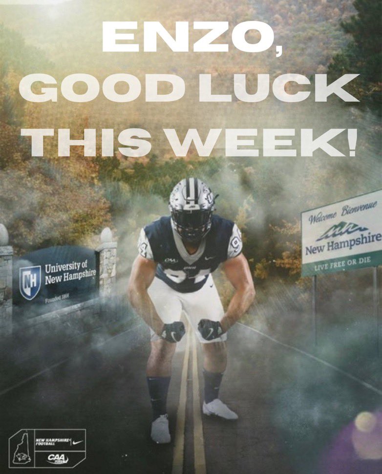 Thank you coach! @CoachWatkinsUNH <a href="/603Recruiting/">New Hampshire Football Recruiting</a>