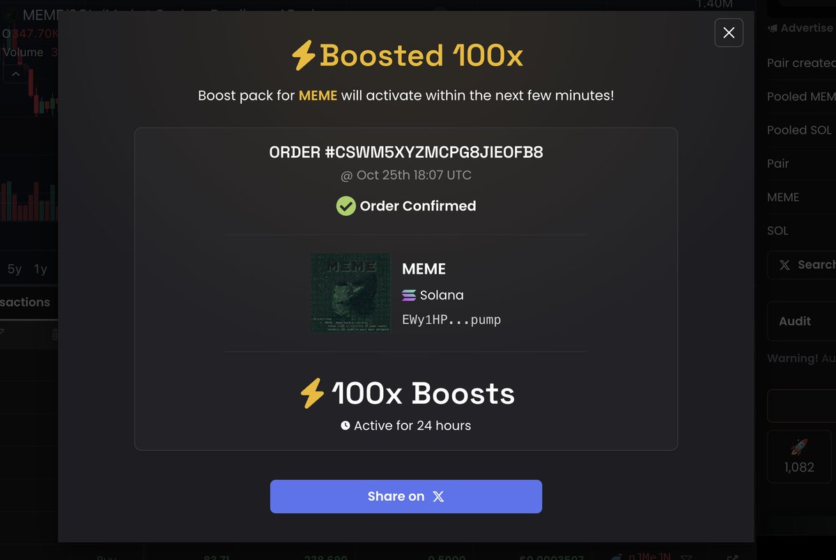 ⚡ Boosted 100x $MEME on DEX Screener!

Let's send $Meme

We are $meme