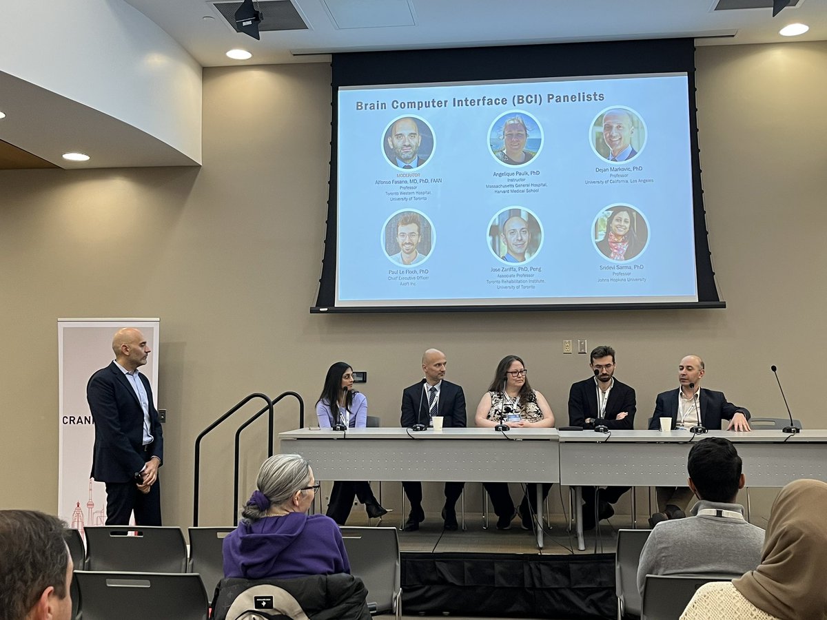 Presenting the Neuro-Avengers🦸🏻… I mean #CRANIAconf2024 Panelists 🤓!

Dr. Sridevi Sarma, Dr. Dejan Markovic, <a href="/ACPaulk/">Angelique C Paulk</a>, <a href="/PaulLeFloch/">Paul Le Floch</a> and <a href="/JoseZariffa/">Jose Zariffa</a> 

Moderated by <a href="/DrAlfonsoFasano/">Alfonso Fasano</a>