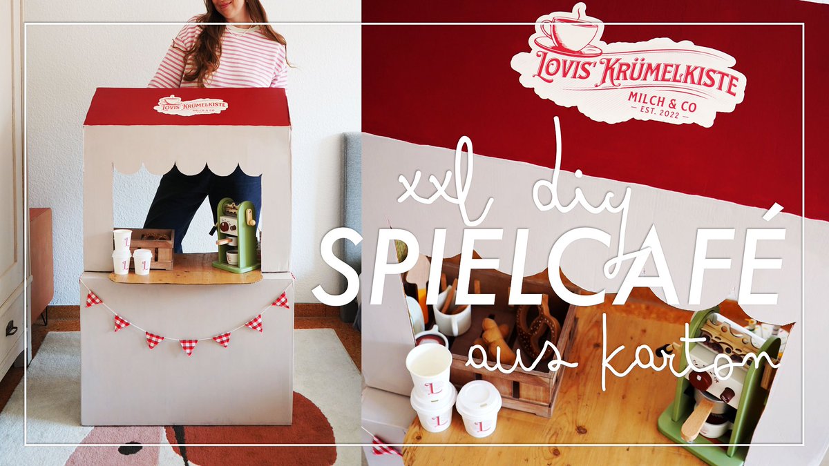 Mein neues Video ist da! Ein super easy #Upcycling - wir bauen heute dieses süße #DIY Spielecafé für Kids. Alles, was ihr braucht? Ein alter Pappkarton!

youtu.be/WXdG9-Qsnjg