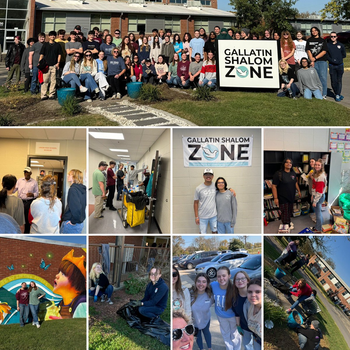 The MC Students helped @ the Gallatin Shalom Zone with weeding the grounds, custodial duties, library clean up and Christmas for Kids.  The icing on the cake was having Mr. Crenshaw share the Union High School museum.<a href="/volstate/">volstate</a> <a href="/scmc_volstate/">Middle College at Vol State</a>
