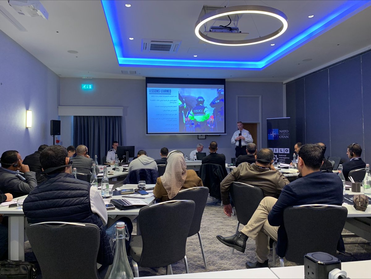 This week, <a href="/NILONational/">NILO</a> delivered their first <a href="/NATO/">NATO</a> #CounterTerrorism interagency cooperation training for #MENA partners as part of a <a href="/StateDeptCT/">State Dept CT Bureau</a> program with NATO.  These efforts will help build CT capacity and civil/military coordination throughout the region.