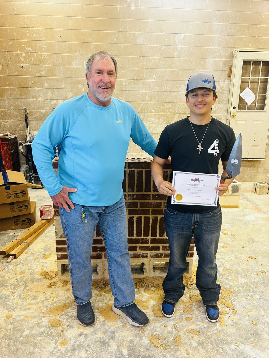 Blaire Goodale (@blaire_goodale) on Twitter photo Congratulations to <a href="/JCHSCougars/">Jesse C. Carson High School</a> 2024-25 Outstanding Mason sponsored by <a href="/MARSHALLTOWN_US/">MARSHALLTOWN</a> , Aaron Vazquez Sanchez <a href="/RSS_CTE/">RSS CTE</a> <a href="/big_phil11/">Phil Faggart</a> Congratulations to <a href="/JCHSCougars/">Jesse C. Carson High School</a> 2024-25 Outstanding Mason sponsored by <a href="/MARSHALLTOWN_US/">MARSHALLTOWN</a> , Aaron Vazquez Sanchez <a href="/RSS_CTE/">RSS CTE</a> <a href="/big_phil11/">Phil Faggart</a>