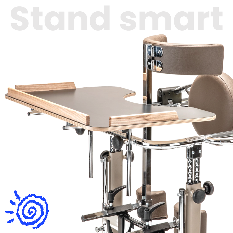 Stand smart with the Ormesa Standy. This standing device is a perfect tool for teens and adults. It is comfortable, ergonomic, and provides great trunk support. See more: mobility-usa.com/pdfs/brochure-…