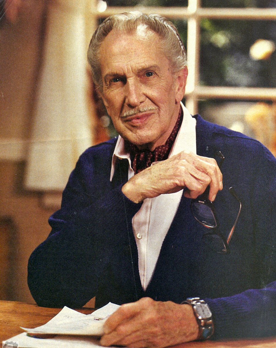 In remembrance of our great friend, Vincent Price. He died on this day 31 years ago.  He almost lived until Halloween day, which would have made him gleefully happy. 🎃RIP. #HappyHalloween.