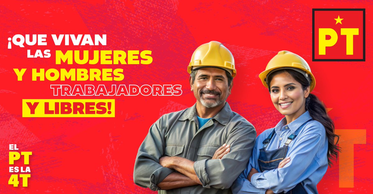 Somos el PT, el partido que lucha y trabajo por el socialismo humanista.

#PTesla4T #PTJalisco