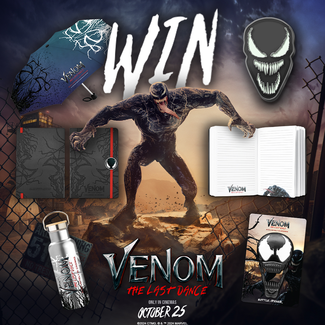 Cineworld (@cineworld) on Twitter photo REPOST FOR A CHANCE TO WIN! 🖤
With <a href="/SonyPicturesUK/">Sony Pictures UK 🎬</a>'s Venom: The Last Dance OUT NOW at Cineworld, we're giving away TWO #Venom merch packs in celebration! Repost to enter.
🎟 bit.ly/CWVenomTLD
🔗 bit.ly/4hiNoQf
T&Cs apply. Enter by 23:59, 30/10/24. REPOST FOR A CHANCE TO WIN! 🖤
With <a href="/SonyPicturesUK/">Sony Pictures UK 🎬</a>'s Venom: The Last Dance OUT NOW at Cineworld, we're giving away TWO #Venom merch packs in celebration! Repost to enter.
🎟 bit.ly/CWVenomTLD
🔗 bit.ly/4hiNoQf
T&Cs apply. Enter by 23:59, 30/10/24.
