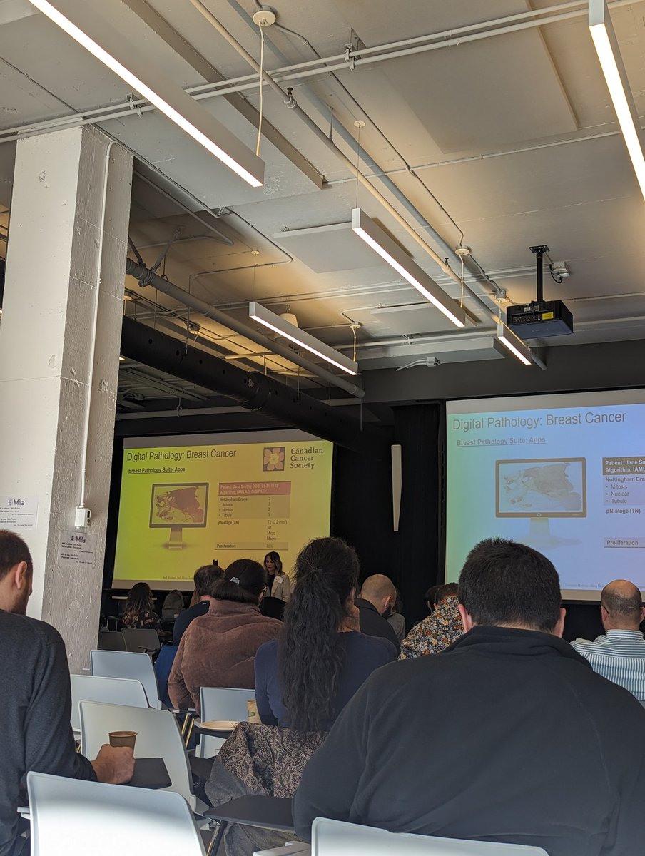 Du beau soleil et de la recherche qui inspire avec Dr. <a href="/aprilkhademi/">Dr. April Khademi, PEng</a> pour cette journée symposium sur l'intelligence artificielle et la recherche en santé de notre réseau! ☀️🤓