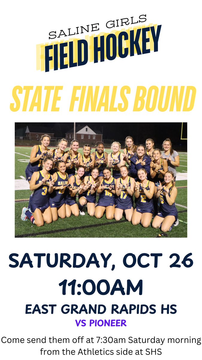 Saline Athletics (@salineathletics) on Twitter photo Good luck <a href="/SalineFHockey/">Saline Field Hockey</a>! Bring home the Championship! The game can be streamed on NFHS: nfhsnetwork.com/events/east-gr… Good luck <a href="/SalineFHockey/">Saline Field Hockey</a>! Bring home the Championship! The game can be streamed on NFHS: nfhsnetwork.com/events/east-gr…