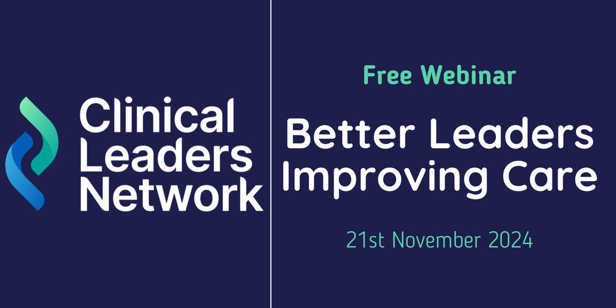 NHS Clinical Leaders Network tweet media