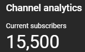 So apparently this milestone happened today on Youtube.

I've only this year started doing some more active Youtube uploads and it has quite frankly been an honor to see this number go up.

Thank you everyone for the support!