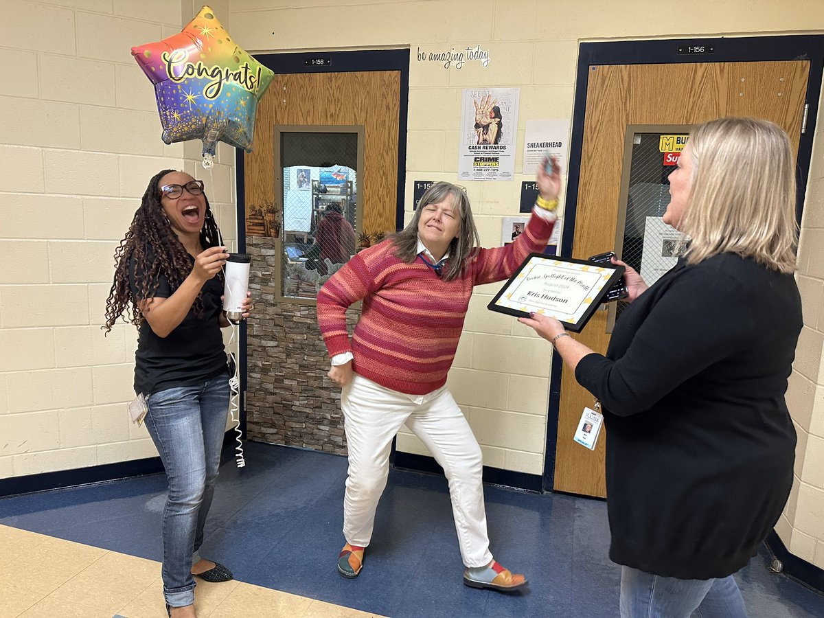 Mainland High School proudly recognizes Mrs. Kris Hudson as its Rookie Teacher of the Year!#BPND