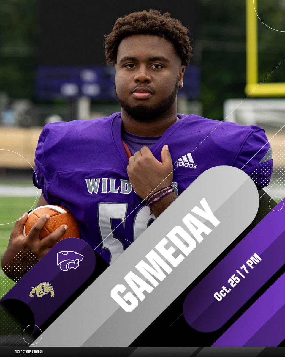 Three Rivers High School Football (@trwildcat) on Twitter photo We are less than two hours away from the regular season finale and Senior Night! #cat #purplepride <a href="/trhswildcats/">Three Rivers Athletics</a> We are less than two hours away from the regular season finale and Senior Night! #cat #purplepride <a href="/trhswildcats/">Three Rivers Athletics</a>