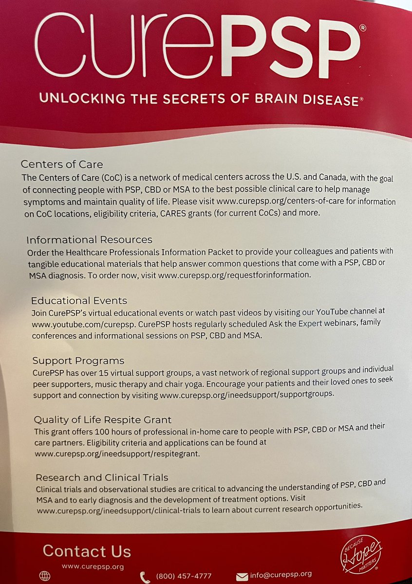 Day one of Advanced Team Training with the <a href="/ParkinsonDotOrg/">Parkinson's Foundation</a> and <a href="/CurePSP/">CurePSP</a>. A deep dive into atypical parkinsonian disorders including PSP, CBS, and MSA and providing #multidisciplinary care to deliver comprehensive, individualized care and optimize quality of life and outcomes.