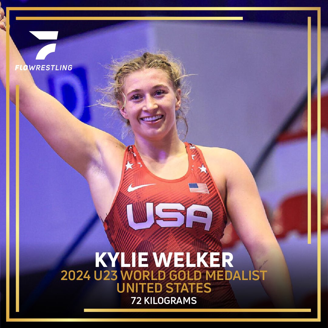Kylie Welker caps of a spectacular U23 World Championships for Team USA’s women with a gold medal! America also wins the team title! 🏆🇺🇸🗽