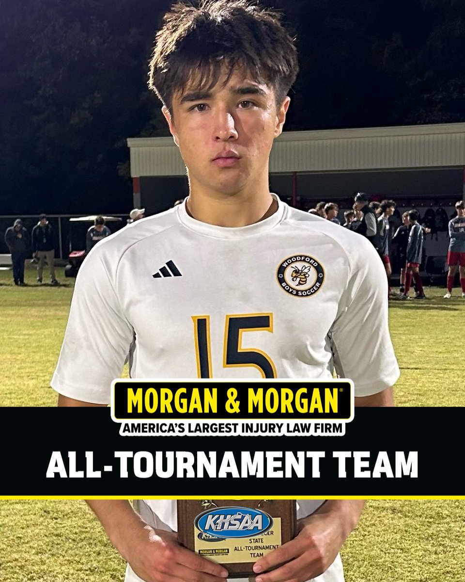 2024 Morgan &amp; Morgan All-Tournament Team - Boys'/Coed Soccer

Congratulations Silas Damm from Woodford County

<a href="/forthepeople/">Morgan & Morgan</a> #khsso