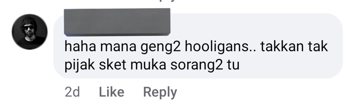 Niat nak pergi tengok bola je tapi kena viral sebab tak sokong team yg sama dengan orang lain je 🤷‍♀️
The post has almost 1k comments now and it was ridiculous to see this is how football fans in Malaysia behaved. Can this be reported as online harassment?
#ACLTwo #SFCJBH