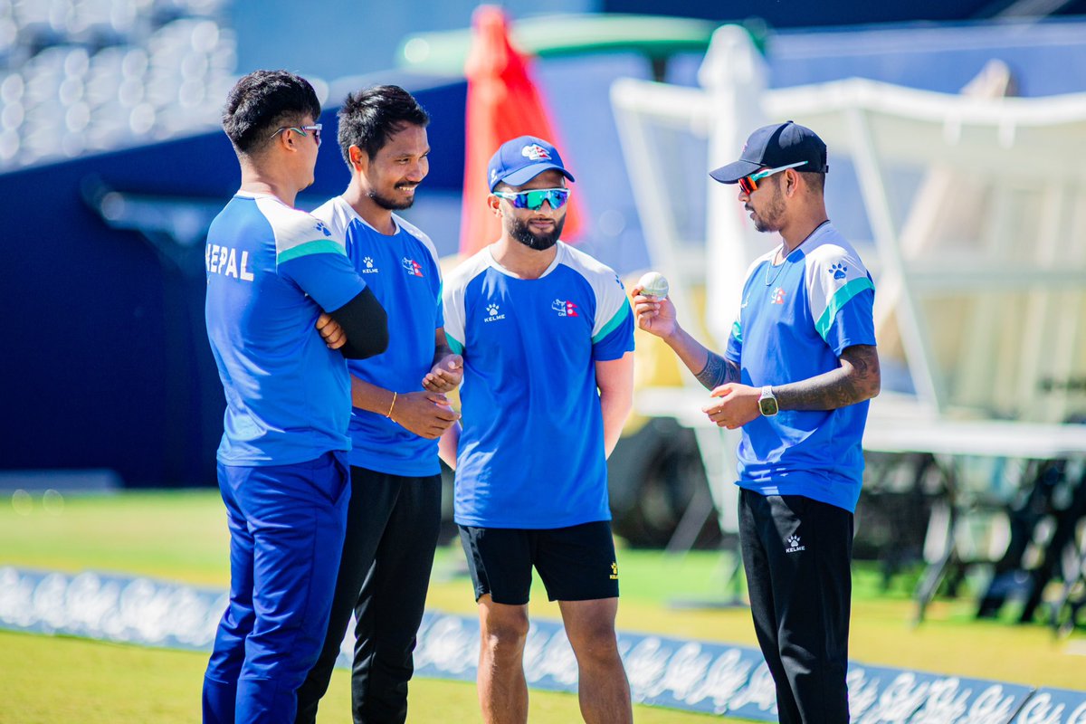 Sandeep25's tweet photo. It’s all about the art of spin and the spirit of the team.🇳🇵 https://t.co/6thsXMIpsE