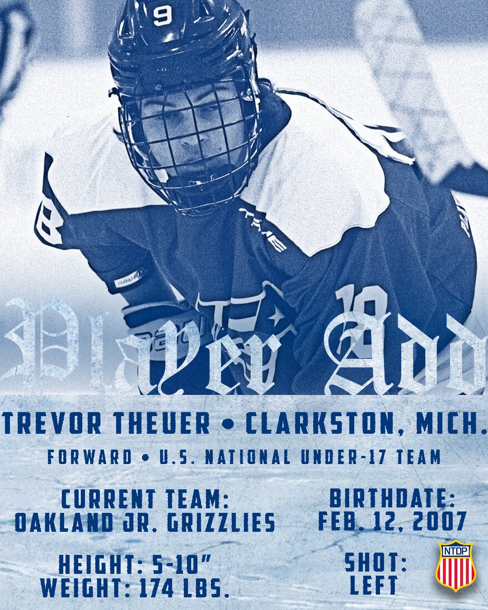 The U.S. National Under-17 Team has added forward and <a href="/MiamiOH_Hockey/">Miami Hockey</a> commit Trevor Theuer of <a href="/OJGHoc/">OJG Hockey</a> in advance of this weekend’s games.

Congrats and welcome, Trevor! 👏 🇺🇸