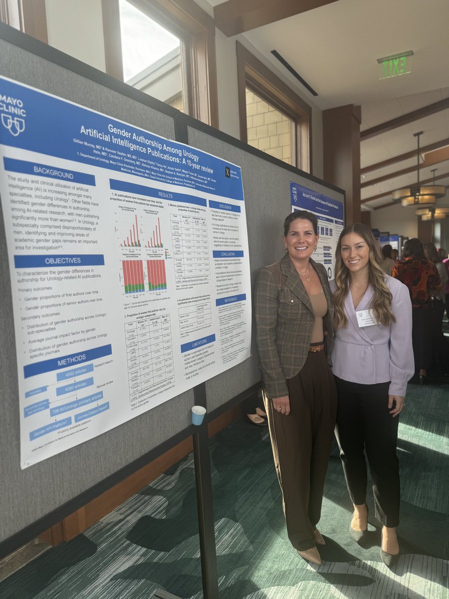 Meghan Cooper (@meghanacooperdo) on Twitter photo Proud of <a href="/GillianM22/">Gillian Murray</a> for representing <a href="/MayoUrology/">Mayo Clinic Urology</a> and her work looking at gender disparities in authorship among Urology AI publications 👏🏻 Proud of <a href="/GillianM22/">Gillian Murray</a> for representing <a href="/MayoUrology/">Mayo Clinic Urology</a> and her work looking at gender disparities in authorship among Urology AI publications 👏🏻