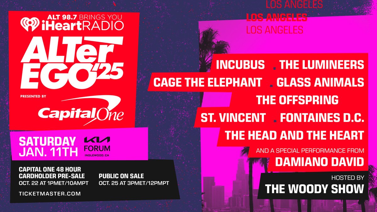 Tickets for ALTer EGO 2025 go on sale at noon PT!! Get into the waiting room now so you don't lose your shot at tickets 🎫 #iHeartALT 

ticketmaster.com/event/0900614D…