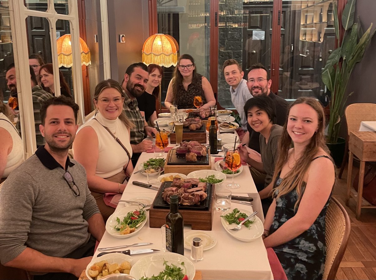 Julio Aguado (@julioaguado_phd) on Twitter photo What a great way of ending #IUMS2024 with great company in Florence. An aussie dinner and fantastic bistecca alla fiorentina. With <a href="/RhysHParry/">Rhys Parry</a> <a href="/cusycon/">Naphak Modhiran</a> <a href="/Ari1saacs/">Ari</a> <a href="/NataleeNewton/">Dr Natalee Newton</a> <a href="/ChrisLDMcMillan/">Chris McMillan</a>
Looking forward to the next one! What a great way of ending #IUMS2024 with great company in Florence. An aussie dinner and fantastic bistecca alla fiorentina. With <a href="/RhysHParry/">Rhys Parry</a> <a href="/cusycon/">Naphak Modhiran</a> <a href="/Ari1saacs/">Ari</a> <a href="/NataleeNewton/">Dr Natalee Newton</a> <a href="/ChrisLDMcMillan/">Chris McMillan</a>
Looking forward to the next one!