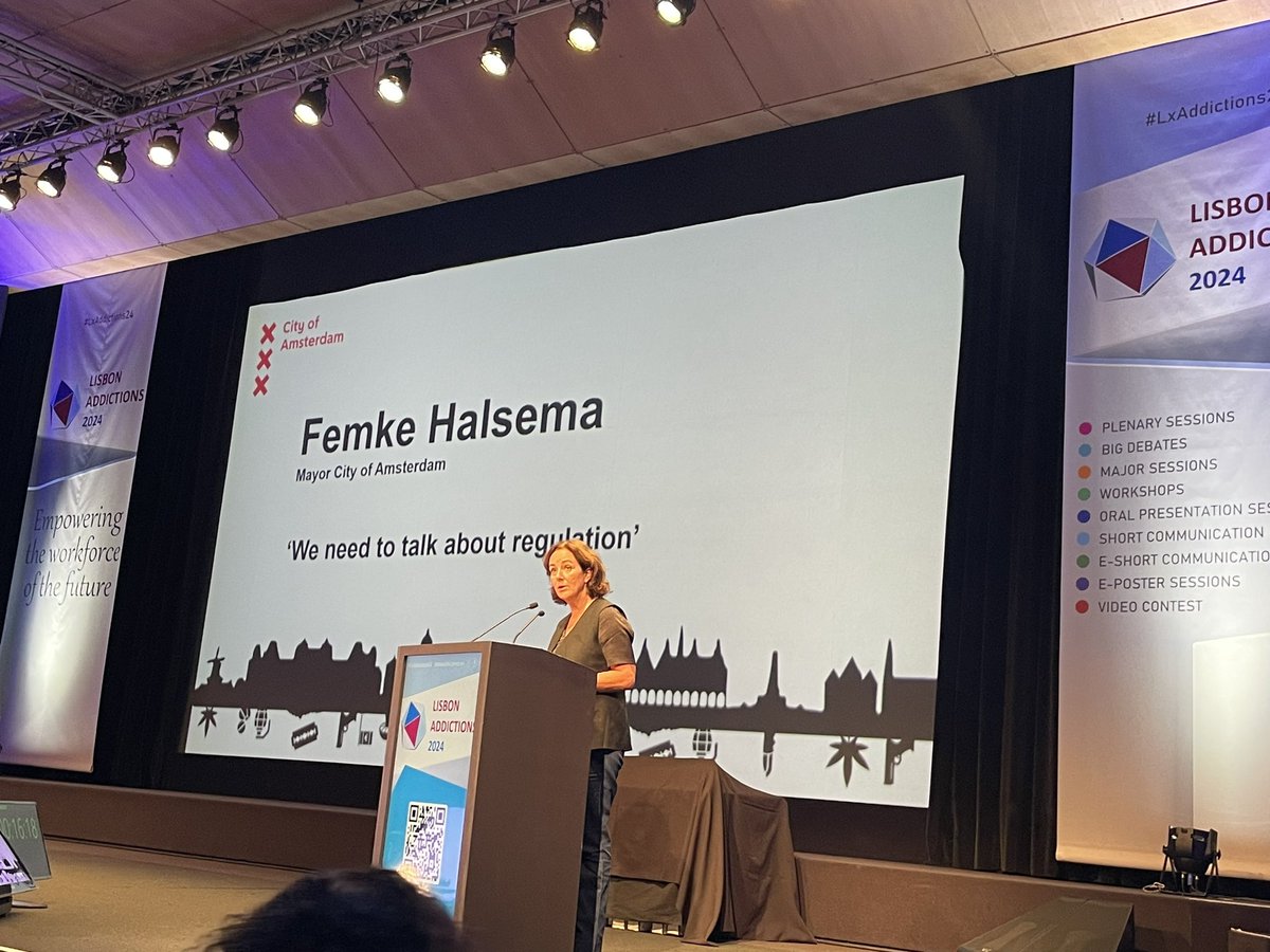 Kasia Malinowska (@osfkasia) on Twitter photo Powerful closing of the #LxAddictions24 in Lisbon, with Mayor of Amsterdam <a href="/FemkeHalsemaa/">Femke Halsema</a> brilliantly arguing for drug regulation as a response to increasing market violence and overdose prevention 👏👏👏 Powerful closing of the #LxAddictions24 in Lisbon, with Mayor of Amsterdam <a href="/FemkeHalsemaa/">Femke Halsema</a> brilliantly arguing for drug regulation as a response to increasing market violence and overdose prevention 👏👏👏