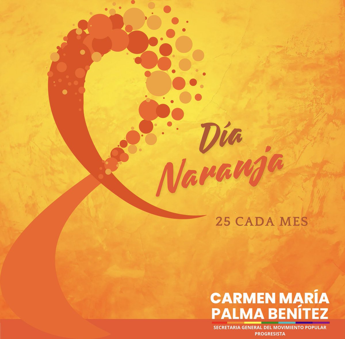 El #DíaNaranja es un día para prevenir y erradicar la violencia contra las Niñas, Adolescentes y Mujeres.
Se celebra el 25 de cada mes.

#DíaNaranja #NoMásViolenciaDeGénero #IgualdadDeGénero