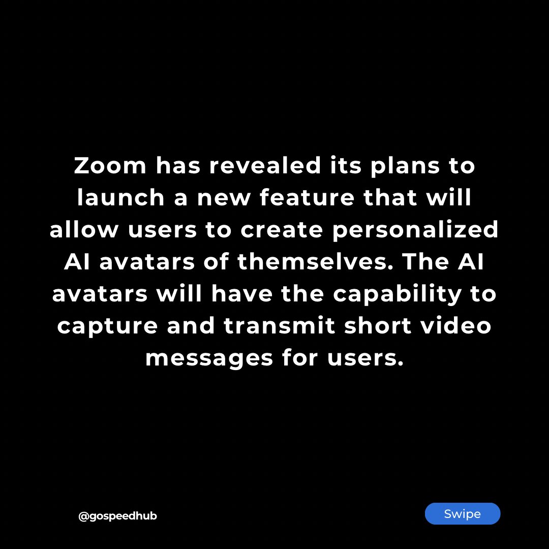 GoSpeedHub's tweet photo. Will this improve Zoom calls?
Share your thoughts in the comments section below.
#Zoom #ZoomAI #ArtificialIntelligence #avatar #Aiavatar #Skype #microsoft #microsoftteams #google #googlemeet #gotomeeting #dialpad #zoho #slack #tech #technologies #onlinemeeting #gospeedhub https://t.co/nekGsyOrfN