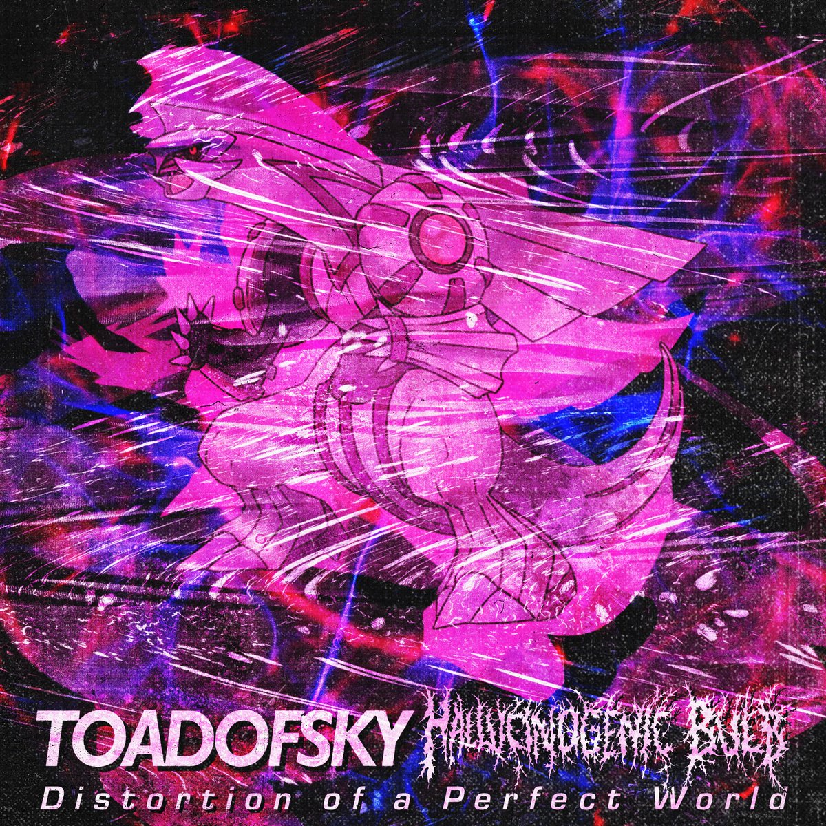DISTORTION OF A PERFECT WORLD
An album by <a href="/toadofskyart/">Toadofsky</a> and Hallucinogenic Bulb
November 29th on <a href="/virtua94/">Virtua94 Records</a> 

New single next week. We're also giving away download codes of our previous album from 2021 to celebrate! Check below or hit the linktree in my bio.