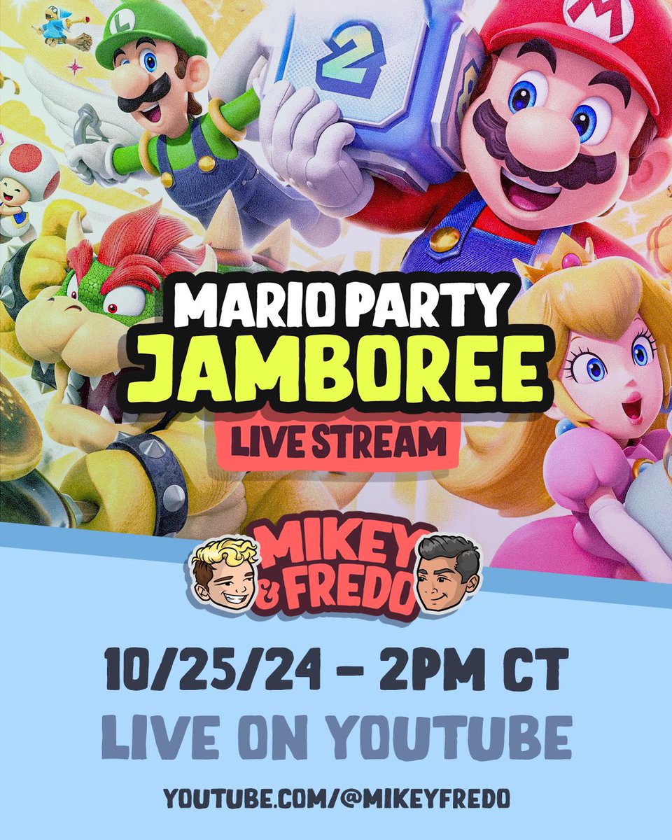 Mario Party!

Live Now: youtube.com/live/Iv2u8z-Rz…