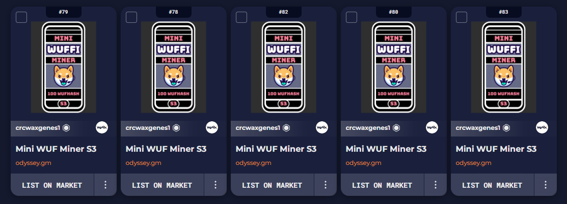 Mini WUF Miner GIVEAWAY!!!

We are giving away 1 Mini WUF Miner to 5 different participants who meet the following requirements:

~Follow NIMA Odyssey on X
~Repost this tweet
~Comment with your WAXP wallet
~Join the NIMA Odyssey Discord discord.gg/yvTV5h7w6j

Ends: 28.10.2024