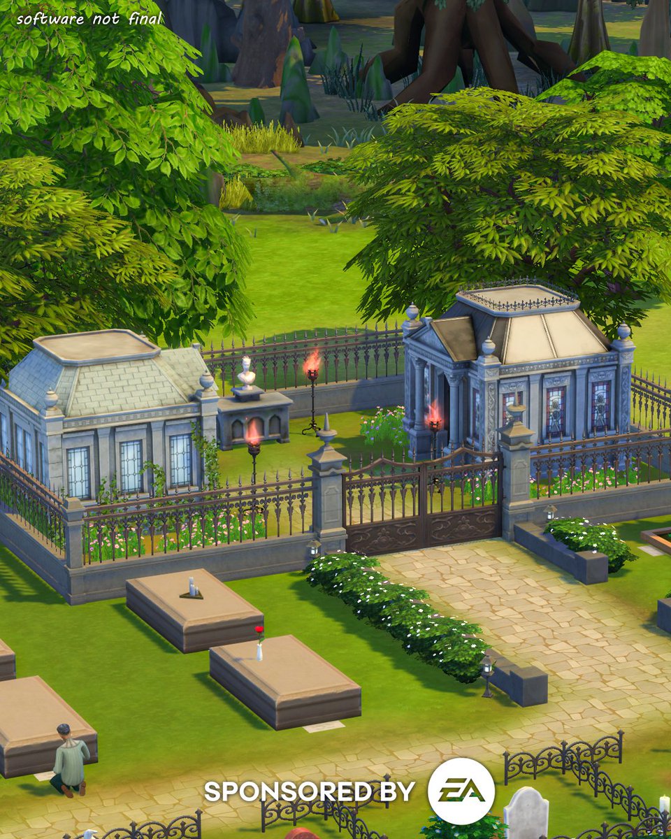 create4sims's tweet image. #EAPartner #sponsoredbyea 🪦 I beyond excited to share that I had the incredible opportunity to build the official cemetery for @TheSims 4 Life & Death EP 💀 Eternal Hollow is placed in Crow's Crossing neighbourhood 🐦⬛
A huge thank you to EA for making this dream become true!