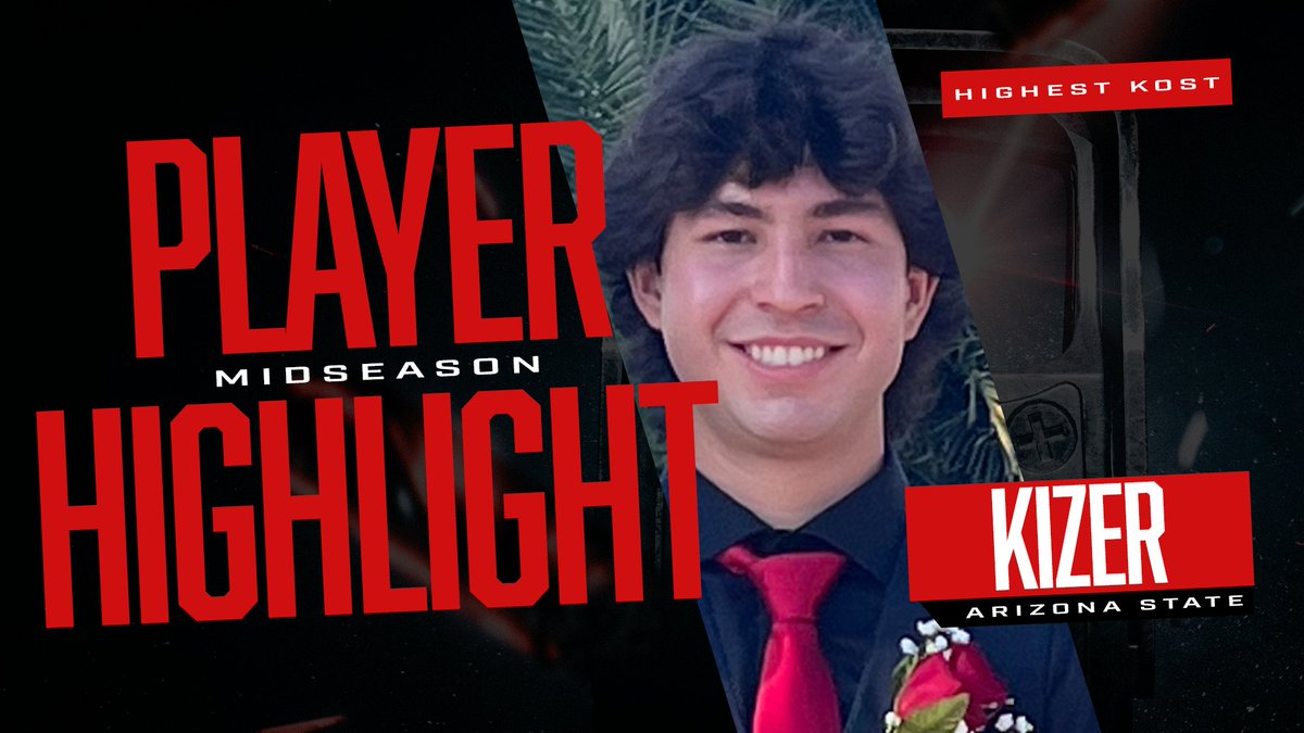 🚨MIDSEASON PLAYER HIGHLIGHTS🚨

Our last midseason Premier player highlight goes to <a href="/KizFPS/">Kizer</a> , from Arizona State, who tops the leaderboard for the highest KOST!

Do you think our highlighted players will remain on top in their categories as the season comes to a close?